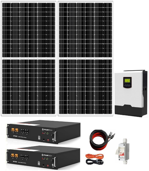 kit solar con baterías de litio