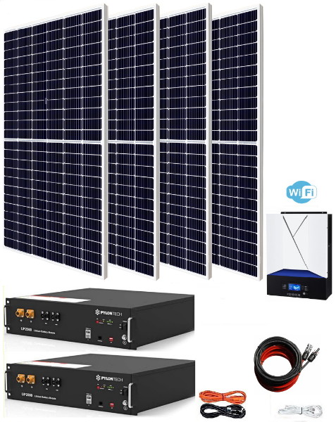 kit solar para casa de campo