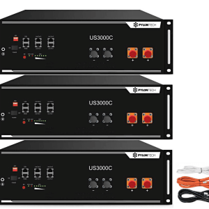 3 baterías de litio Pylontech US3000C 48V 3.55Kw